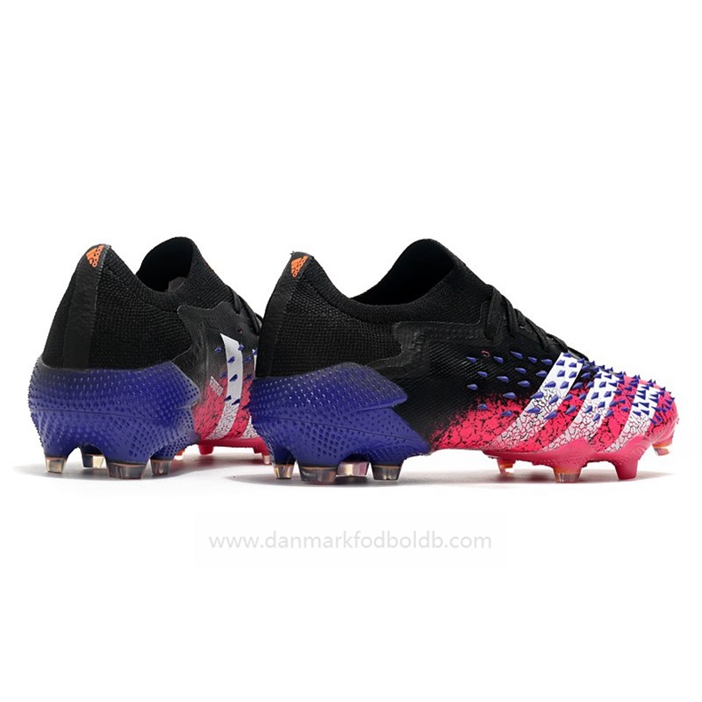 Adidas Predator Freak.1 Low FG Superspectral Fodboldstøvler Herre – Sort Hvid Lyserød